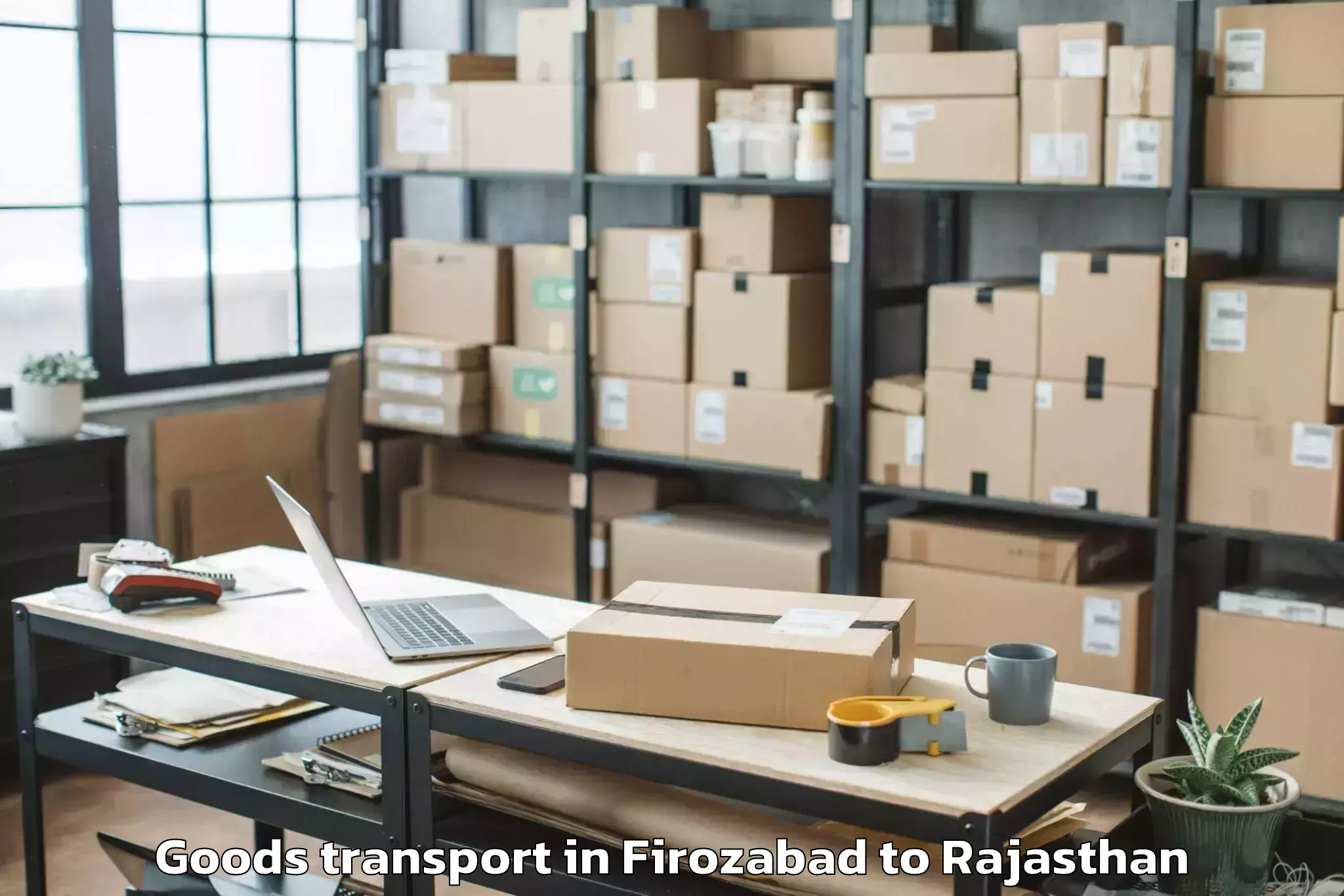 Top Firozabad to Jhunjhunun Goods Transport Available